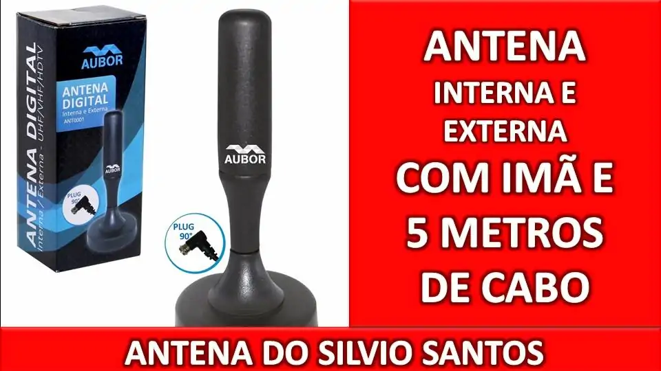 Antena Externa / Interna Aubor c/5 metros de Cabo